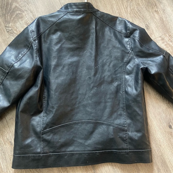 Mens XL leather jacket by Guess - Picture 1 of 4